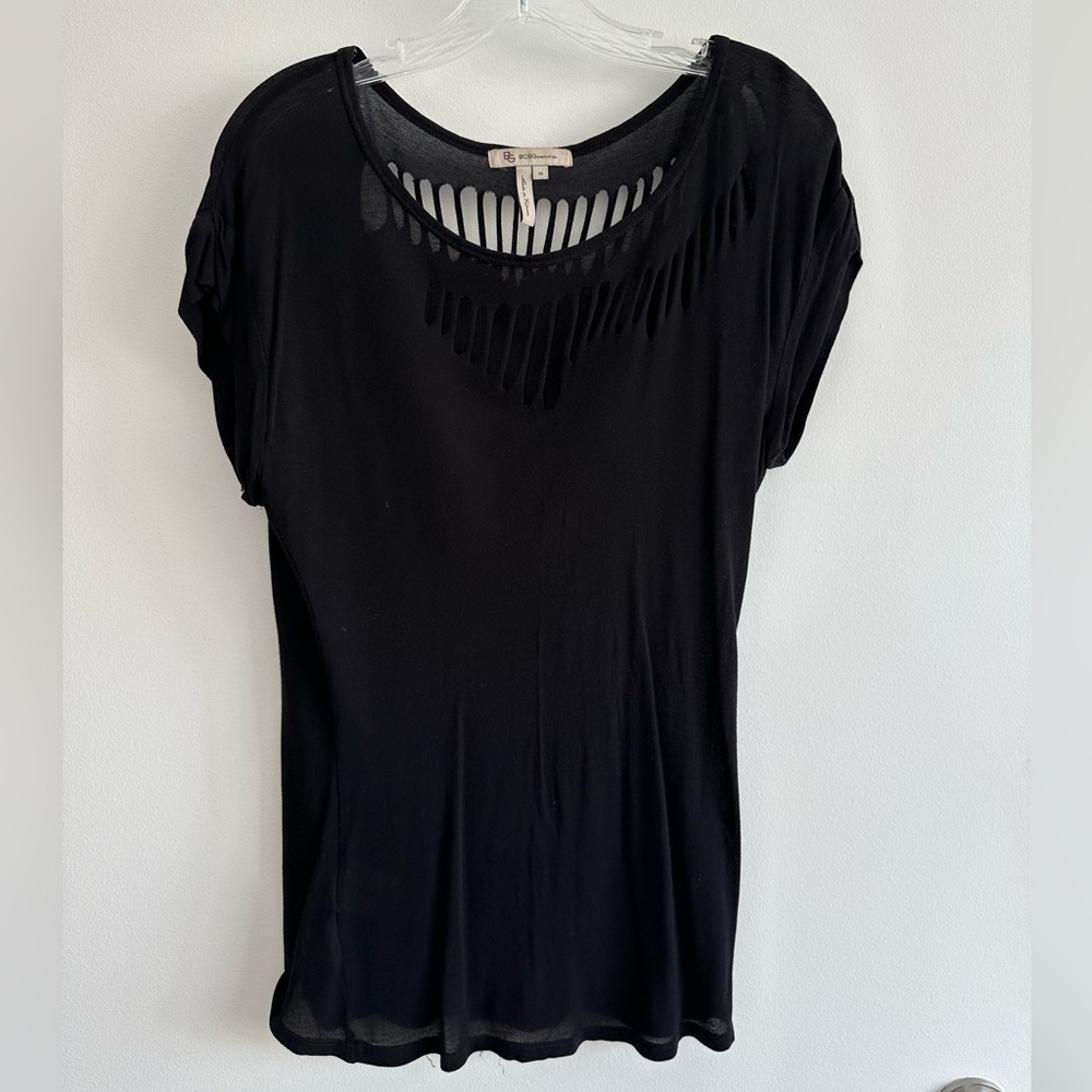 BCBGeneration Black T-Shirt Top